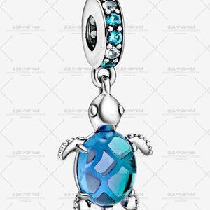 Pandora Murano Glass Sea Turtle Dangle Charm